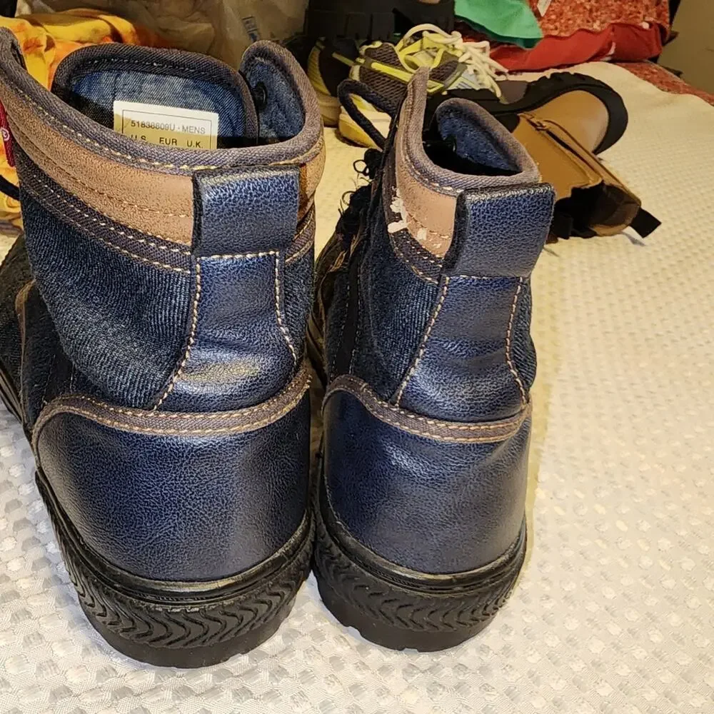 LEVIS EUC MENS SZ 9.5 JEAN LUG BOOTS